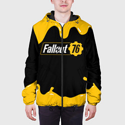 Куртка с капюшоном мужская FALLOUT76, цвет: 3D-черный — фото 2