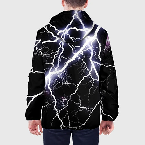 Мужская куртка Молния / 3D-Черный – фото 4
