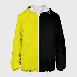 Куртка с капюшоном мужская BLACK YELLOW, цвет: 3D-белый