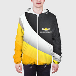Куртка с капюшоном мужская CHEVROLET, цвет: 3D-белый — фото 2
