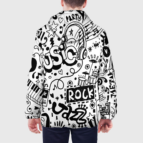 Мужская куртка Rock / 3D-Черный – фото 4