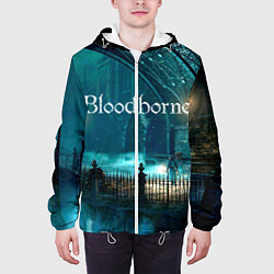 Куртка с капюшоном мужская Bloodborne, цвет: 3D-белый — фото 2