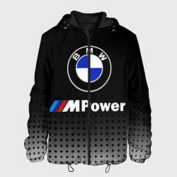 Куртка с капюшоном мужская BMW, цвет: 3D-черный