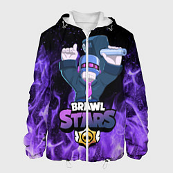 Куртка с капюшоном мужская Brawl Stars DJ Frank, цвет: 3D-белый
