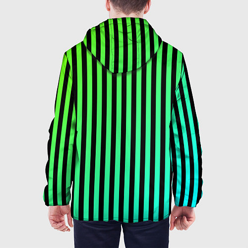 Мужская куртка Пикси полосы / 3D-Черный – фото 4