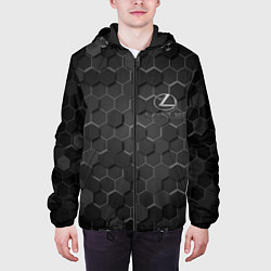 Куртка с капюшоном мужская LEXUS, цвет: 3D-черный — фото 2