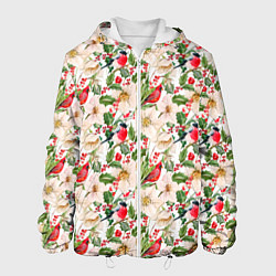 Куртка с капюшоном мужская Краски лета, цвет: 3D-белый