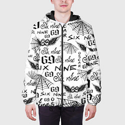 Куртка с капюшоном мужская 6IX9INE ТАТУИРОВКИ, цвет: 3D-черный — фото 2