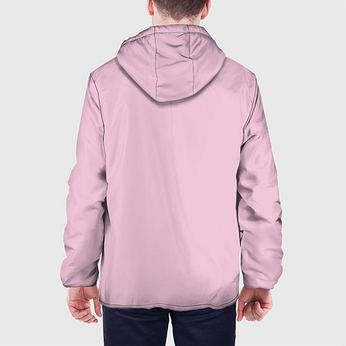 Мужская куртка Светло-розовый / 3D-Черный – фото 4