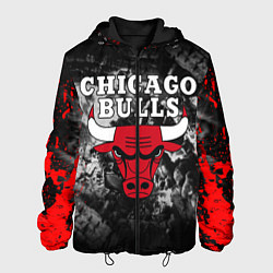 Куртка с капюшоном мужская CHICAGO BULLS, цвет: 3D-черный