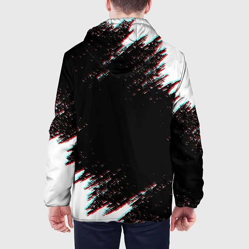 Мужская куртка CYBERPUNK 2077 SAMURAI GLITCH / 3D-Черный – фото 4