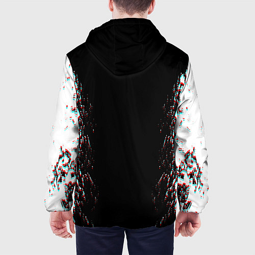 Мужская куртка CYBERPUNK 2077 SAMURAI GLITCH / 3D-Черный – фото 4