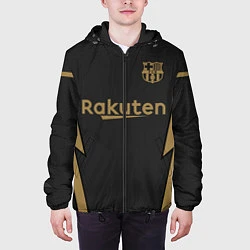 Куртка с капюшоном мужская Barcelona away 20-21, цвет: 3D-черный — фото 2