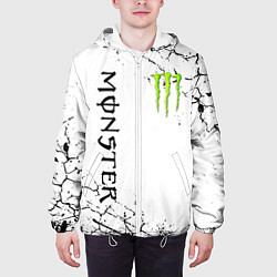 Куртка с капюшоном мужская MONSTER ENERGY, цвет: 3D-белый — фото 2