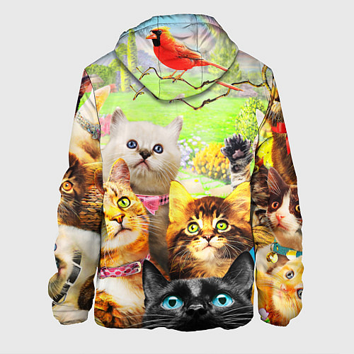 Мужская куртка КОТЫ / 3D-Белый – фото 2