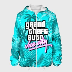 Куртка с капюшоном мужская GTA VICE CITY, цвет: 3D-белый