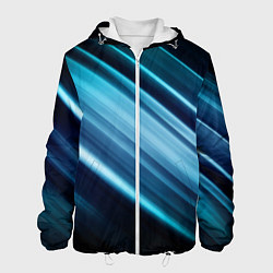Куртка с капюшоном мужская GEOMETRY STRIPES, цвет: 3D-белый