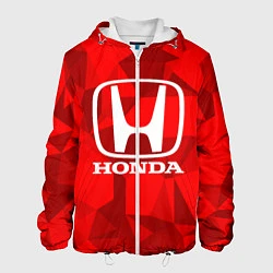 Куртка с капюшоном мужская HONDA, цвет: 3D-белый