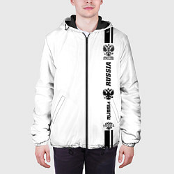 Куртка с капюшоном мужская Russia, цвет: 3D-черный — фото 2