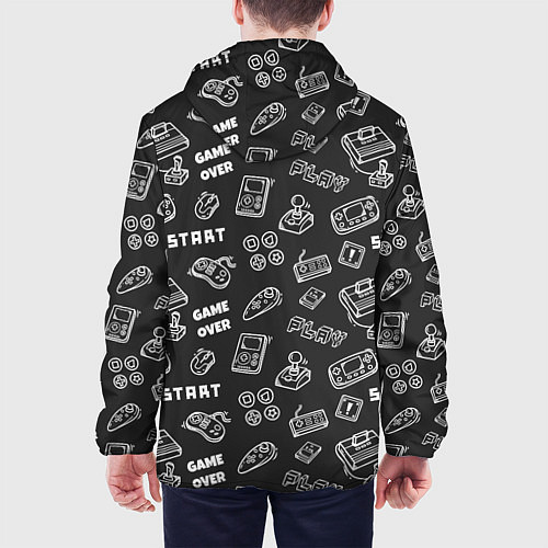 Мужская куртка Video game / 3D-Черный – фото 4
