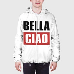 Куртка с капюшоном мужская Bella Ciao, цвет: 3D-белый — фото 2
