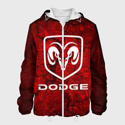 Куртка с капюшоном мужская DODGE, цвет: 3D-белый