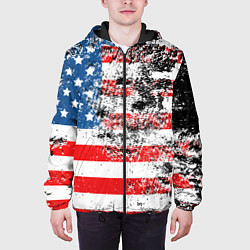 Куртка с капюшоном мужская США, цвет: 3D-черный — фото 2