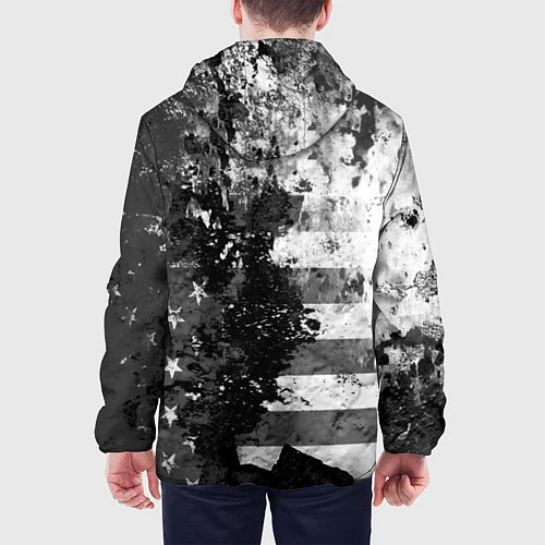 Мужская куртка США / 3D-Черный – фото 4