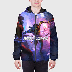 Куртка с капюшоном мужская Ghostrunner, цвет: 3D-черный — фото 2