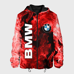 Куртка с капюшоном мужская BMW FIRE, цвет: 3D-черный