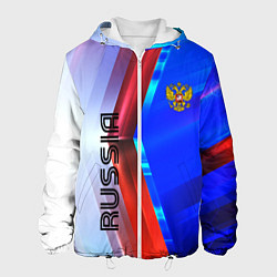 Куртка с капюшоном мужская RUSSIA SPORT, цвет: 3D-белый