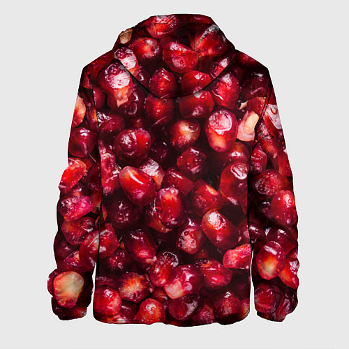 Мужская куртка Много ягод граната ярко сочно / 3D-Белый – фото 2