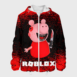 Куртка с капюшоном мужская Roblox Piggy, цвет: 3D-белый