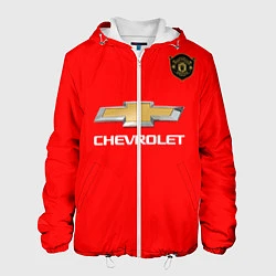 Куртка с капюшоном мужская Манчестер Юнайтед форма 2020, цвет: 3D-белый