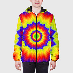 Куртка с капюшоном мужская Tie-Dye, цвет: 3D-черный — фото 2