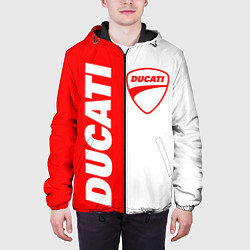 Куртка с капюшоном мужская DUCATI 4, цвет: 3D-черный — фото 2