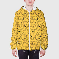 Куртка с капюшоном мужская Покемон Пикачу, цвет: 3D-белый — фото 2