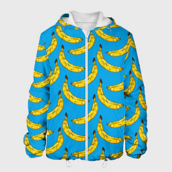 Куртка с капюшоном мужская Go Bananas, цвет: 3D-белый