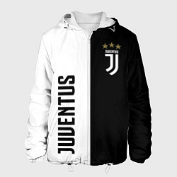 Куртка с капюшоном мужская JUVENTUS, цвет: 3D-белый