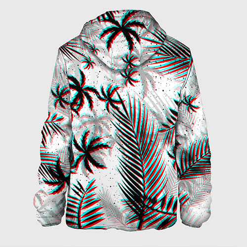 Мужская куртка ПАЛЬМЫ TROPICAL GLITCH / 3D-Белый – фото 2