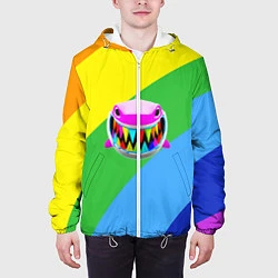 Куртка с капюшоном мужская 6ix9ine, цвет: 3D-белый — фото 2