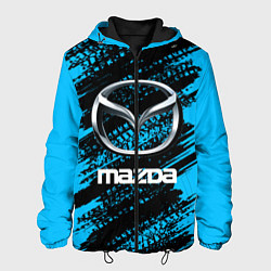 Куртка с капюшоном мужская MAZDA, цвет: 3D-черный