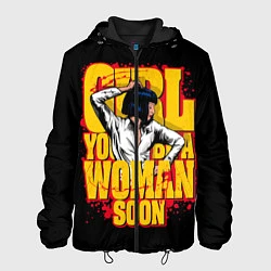 Куртка с капюшоном мужская Криминальное чтиво, цвет: 3D-черный
