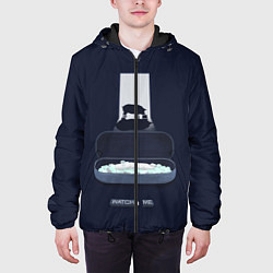 Куртка с капюшоном мужская Чёрное зеркало, цвет: 3D-черный — фото 2