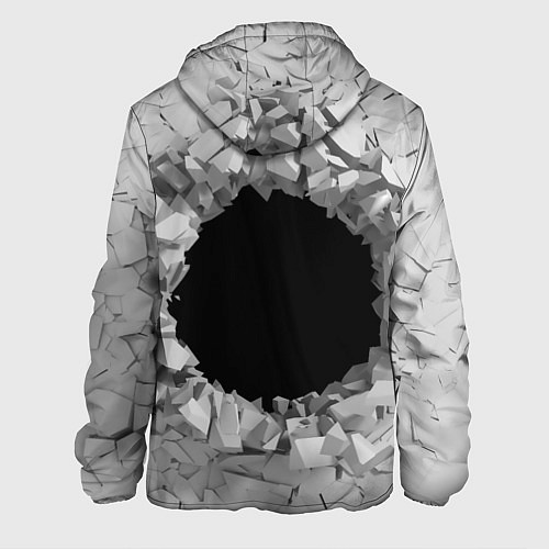 Мужская куртка Сквозная дыра / 3D-Белый – фото 2