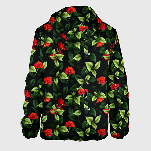 Мужская куртка Цветочный сад / 3D-Белый – фото 2