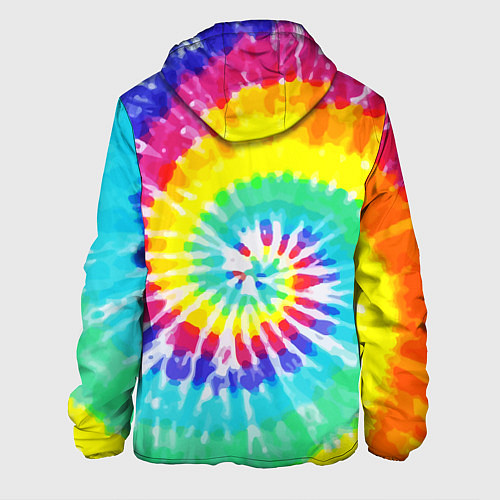 Мужская куртка TIE-DYE СТЕНА / 3D-Белый – фото 2