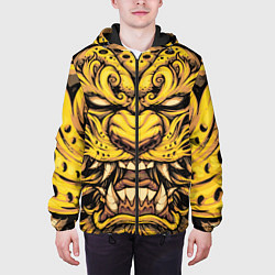 Куртка с капюшоном мужская Тигровая маска Ханья, цвет: 3D-черный — фото 2