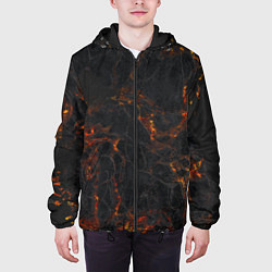 Куртка с капюшоном мужская Лава, цвет: 3D-черный — фото 2