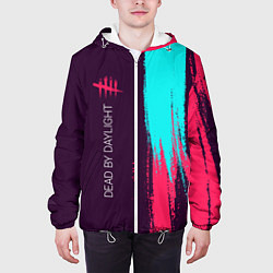 Куртка с капюшоном мужская DEAD BY DAYLIGHT, цвет: 3D-белый — фото 2